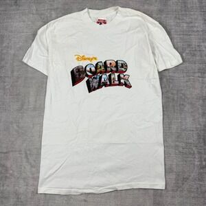 Disney BoardWalk Shirt Mens Medium White Mickey Inc Vintage 90s Resort Vacation